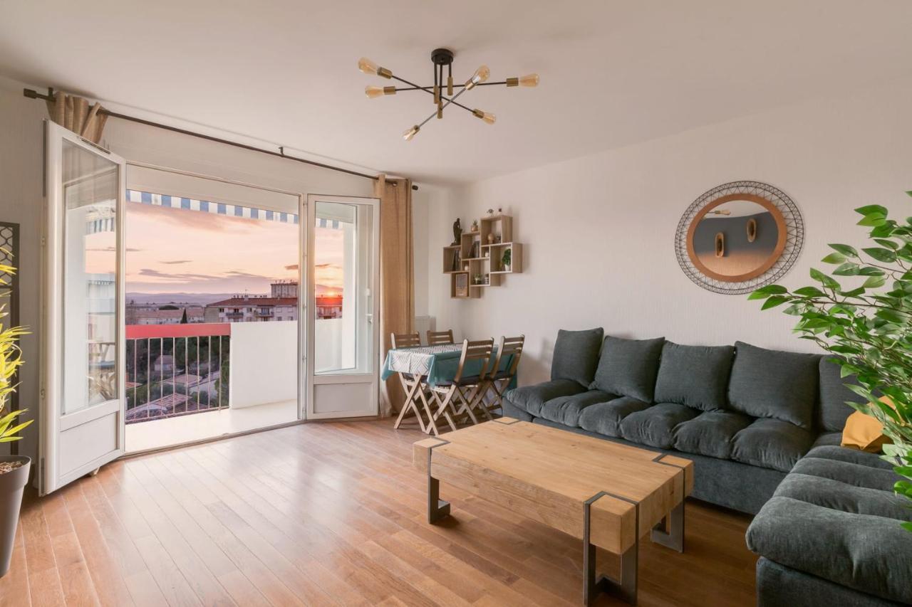 Appartement 2 Chambres, Dernier Etage, Parking Gratuit Dans Residence, Balcon & Coucher De Soleil 몽펠리에 외부 사진